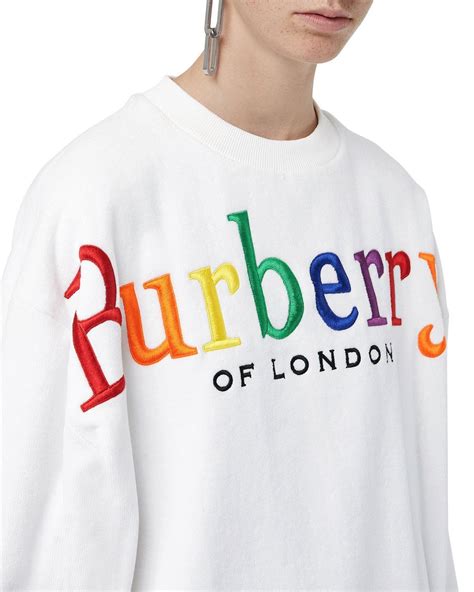 burberry crew neck rainbow
